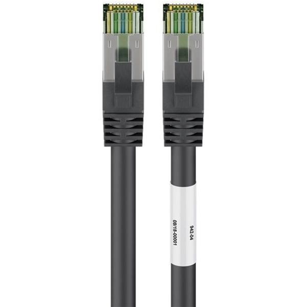 GOOBAY CAT 8.1 PATCH CABLES, S  FTP PIMF BLACK, 5 METERS
