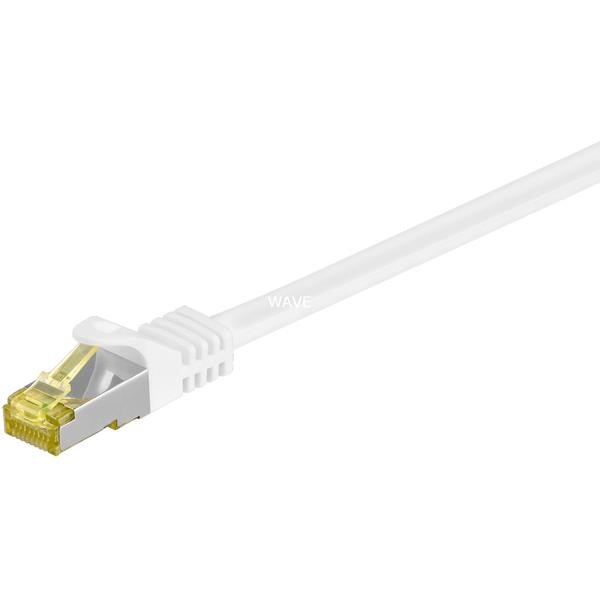 GOOBAY PATCH CABLES RJ-45 SFTP, M. CAT 7 RAW CABLE WHITE, 50CM