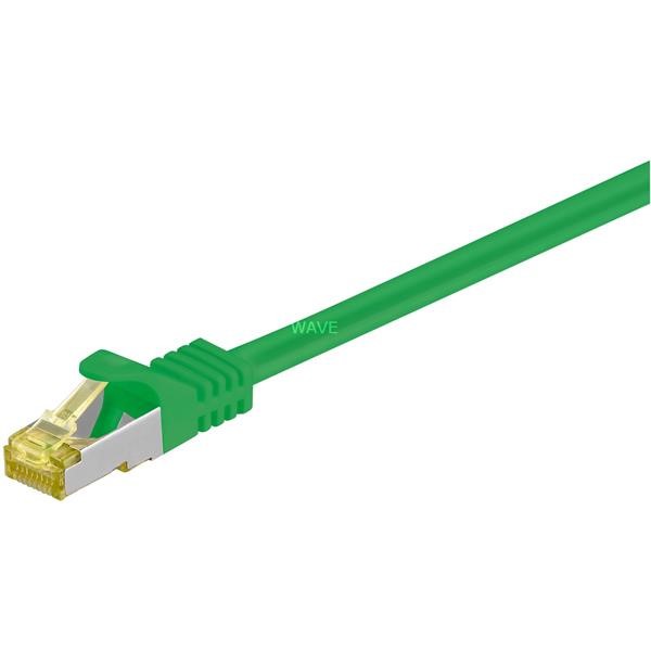 GOOBAY PATCH CABLES RJ-45 SFTP, M. CAT 7 RAW CABLE GREEN, 1 METER