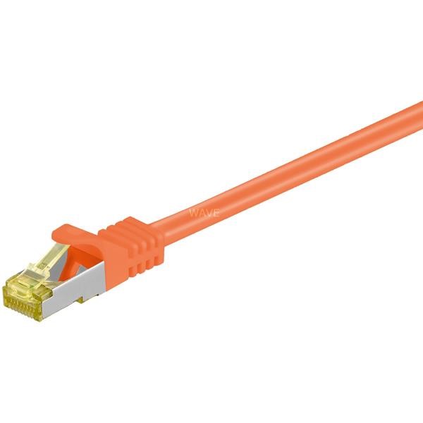 GOOBAY PATCH CABLES RJ-45 SFTP, M. CAT 7 RAW CABLE ORANGE, 5 METERS