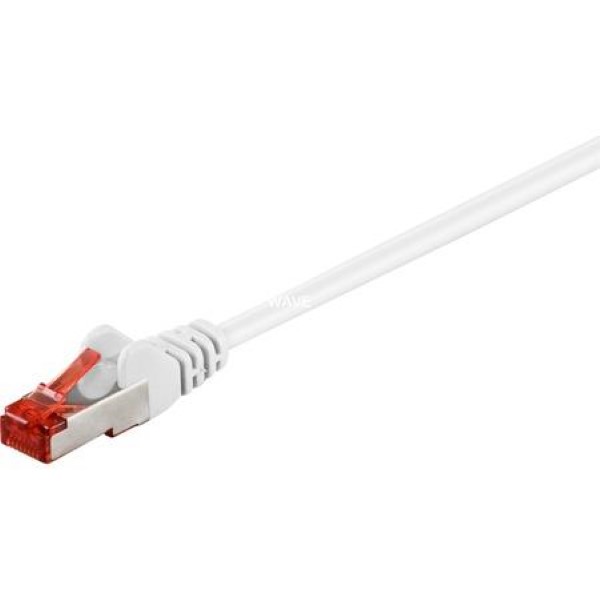 GOOBAY PATCH CABLE RJ45 CAT.6 S  FTP WHITE, 15 METERS