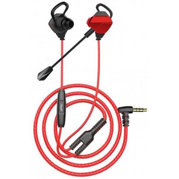 WHITE SHARK IN-EAR HEADSET - MICROPHONE EAGLE BLACK-RED