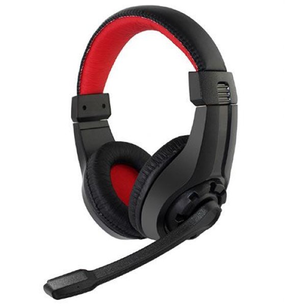 GEMBIRD GAMING HEADSET WITH VOLUME CONTROL BLACK/RED