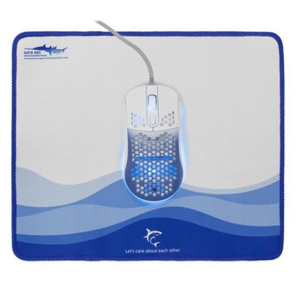 WHITE SHARK 6D MOUSE & MOUSE PAD MEGALODON