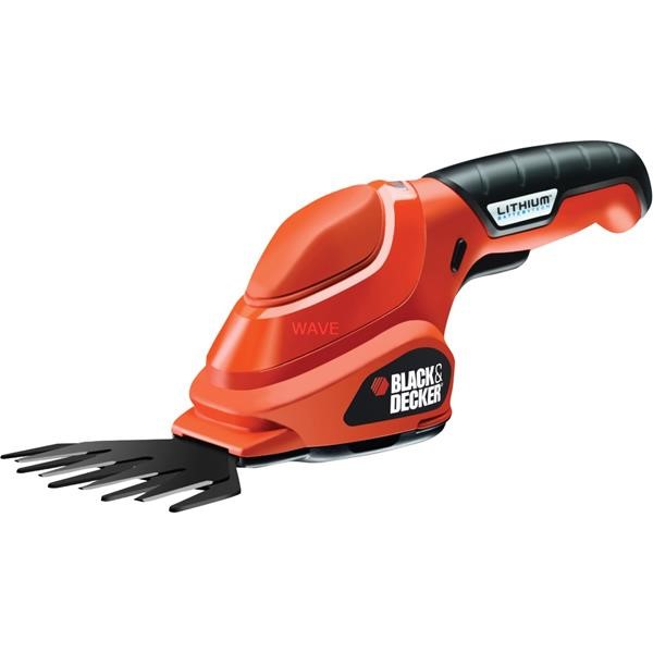 BLACK - DECKER CORDLESS GRASS SHEAR GSL200, 3,6VOLT ORANGE  BLACK