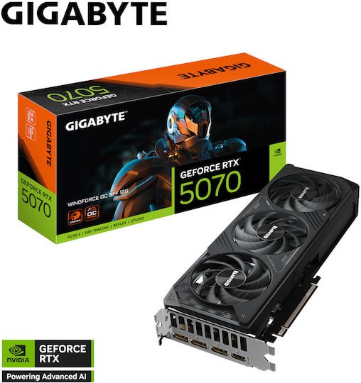 VGA Gigabyte GeForce® RTX 5070 12GB Windforce OC
