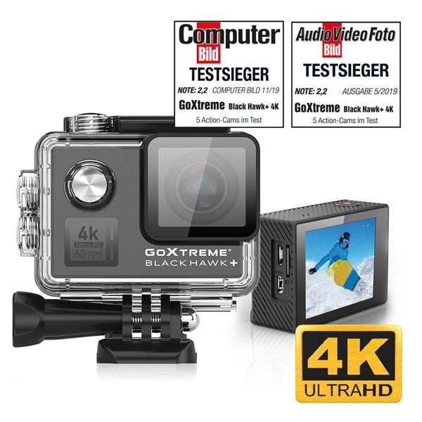 GOXTREME ACTION CAMERA BLACK HAWK+ 4K/60FPS WITH EIS