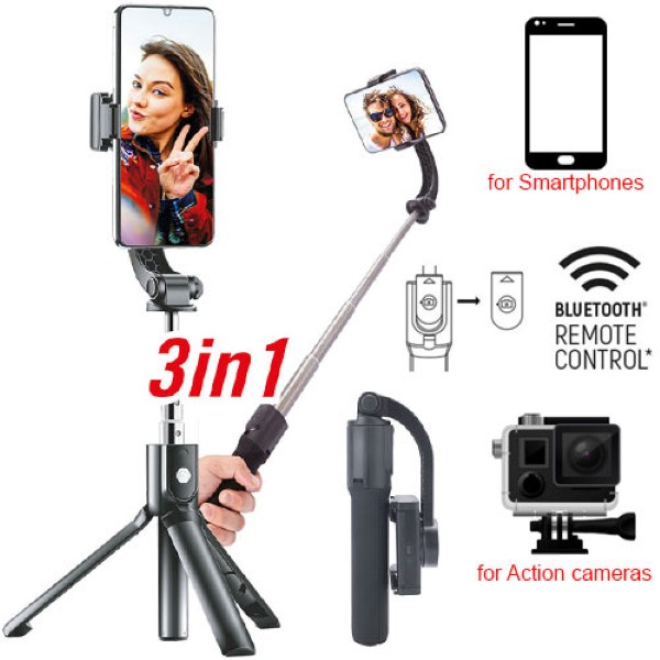 GOXTREME1-AXIS SELFIE GIMBAL GS1 WITH BT REMOTE CONTROL