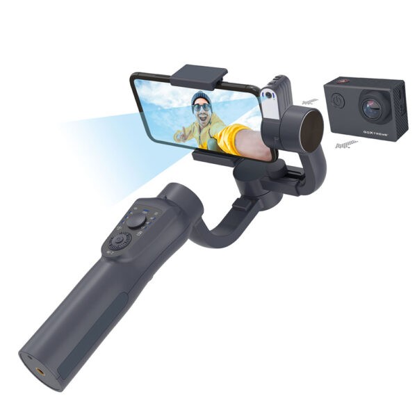 GOXTREME 2-IN-1 3-AXIS DUAL GIMBAL GX4 WITH TRACKER FOR SMARTPHONES/ACTION CAMERAS