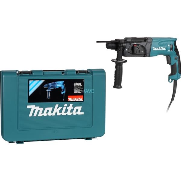 MAKITA HAMMER DRILL HR2470 BLUE - BLACK, CARRYING CASE, 780 WATT, RETAIL