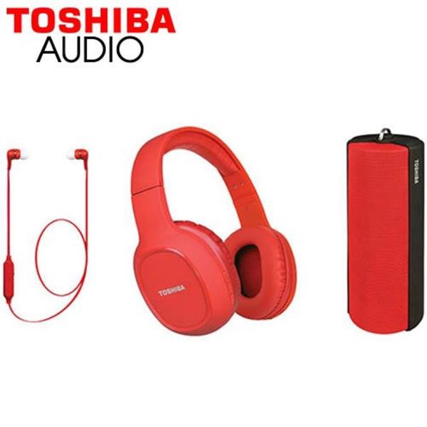 TOSHIBA AUDIO WIRELESS 3 IN 1 COMBO PACK RED