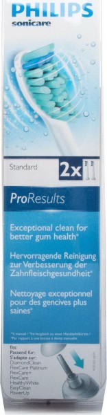 PHILIPS PLUG-ON TOOTHBRUSH SONICARE HX6012 / 07 PRORESULTS STANDARD 2ER, BRUSH