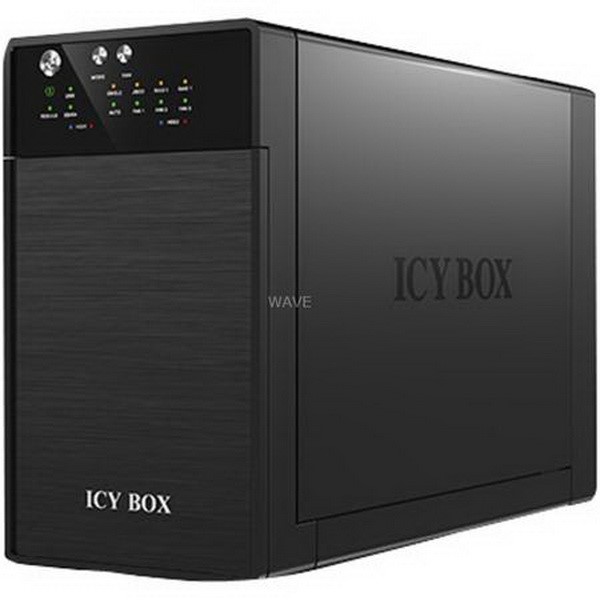 ICY BOX IB-RD3620SU3, DRIVE CASE 2X 3.5 INCH HOT-SWAP 1X ESATA, 1X USB-B 3.0 SATA BLACK