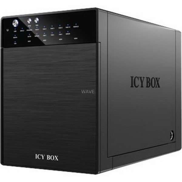 ICY BOX IB-RD3640SU3, DRIVE CASE 4X 3.5 INCH HOT-SWAP 1X ESATA, 1X USB-B 3.0 SATA BLACK