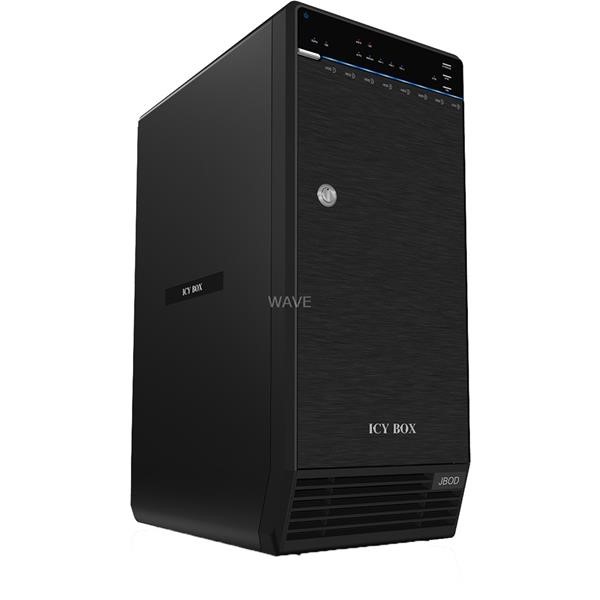ICY BOX IB-3680SU3, DRIVE CASE 8X 3.5 INCH INTERNAL 1X ESATA, 1X USB-B 3.0 SATA BLACK