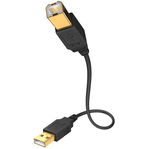 IN-AKUSTIK PREMIUM HIGH SPEED USB A / B 2.0 1,0 M