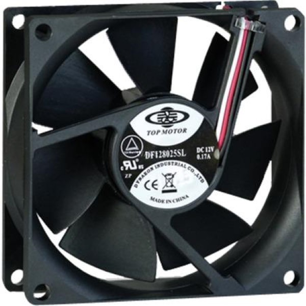 Inter-Tech fan 80mm Bulk 80x80x25mm, case fan (black)