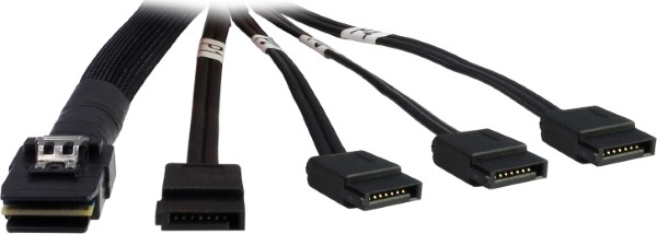 INTER-TECH CABLE SFF-8087 TO 4X S-ATA, CROSS-OVER