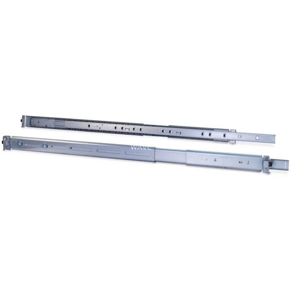 INTER-TECH 1U TELESCOPIC RAILS 650 MM, MOUNTING RAILS  GRAY