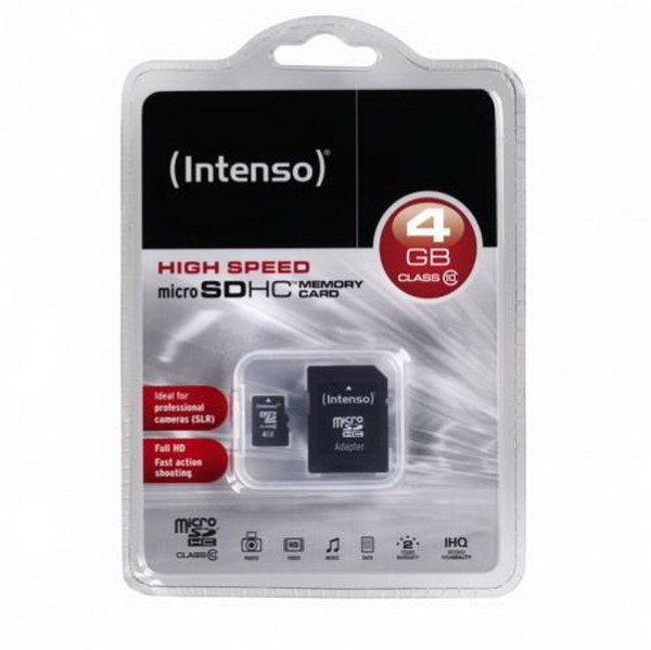INTENSO MICROSD 4GB 12-20 CLASS 10 -AD