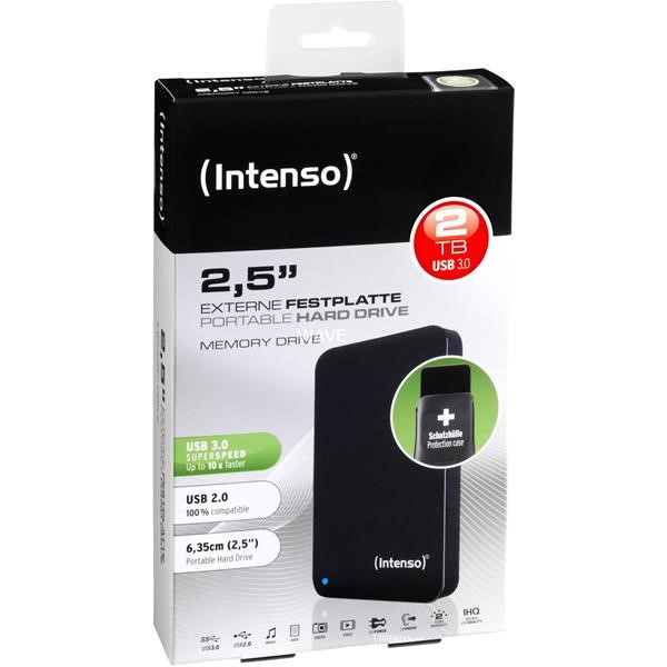 INTENSO MEMORY DRIVE 2.5 "USB 3.0 2TB HDD 2TB 1X MICRO USB 3.0 BLACK