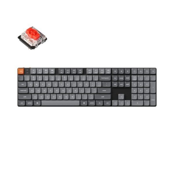 Keychron K5 Max QMK/VIA Wireless Custom Mechanical Keyboard-Red Switch Hot-Swap 100% US