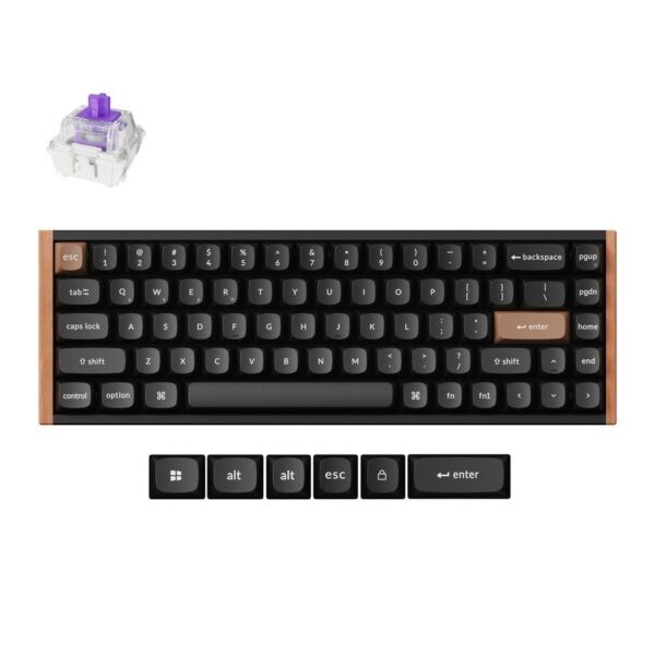 Keychron K6 HE Special Wood Edition Wireless Magnetic Hall Effect RGB Keyboard 65% US