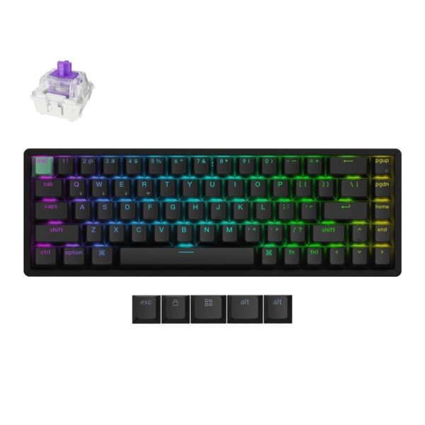 Keychron K6 HE Shine-Through Wireless Magnetic Hall Effect RGB Keyboard 65% US Layout