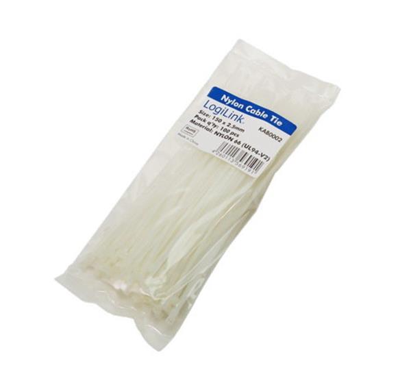 LOGILINK  TIERUP 100UDS BAG 150X2.5MM