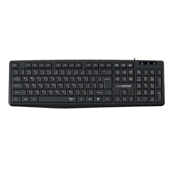 ALCATROZ SILENT USB WIRED KEYBOARD KB1500 BLACK