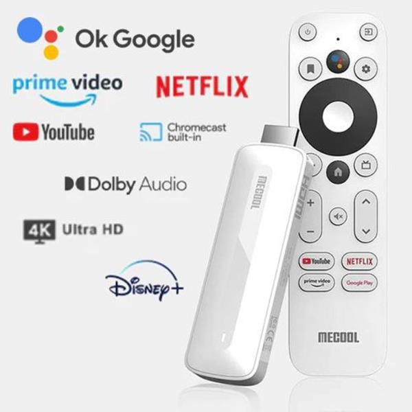 MECOOL 1080P ANDROID 11 TV STICK 1-8GB WHITE