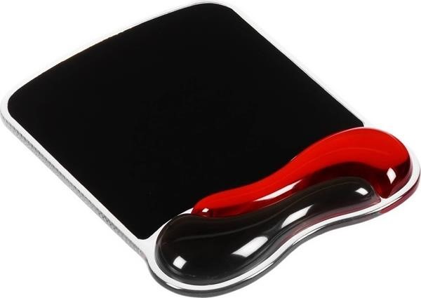 KENSINGTON DUO GEL MOUSE PAD HARD PLASTIC, SILICONE BLACK / RED