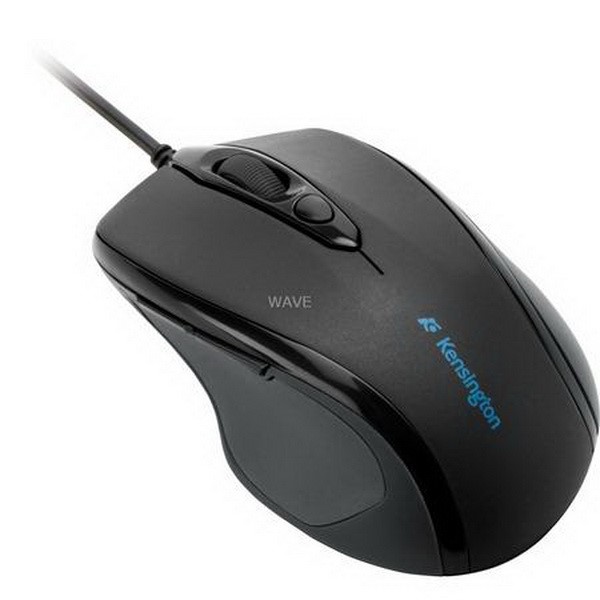 KENSINGTON PRO FIT MID-SIZE MOUSE CABLE USB 5 BUTTON OPTICAL BLACK