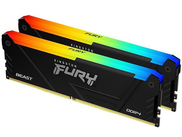 KINGSTON Memory FURY Beast RGB DDR4  3200 16GB KIT OF 2  RGB