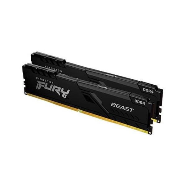 KINGSTON FURY BEAST 16GB DDR4 RAM ΜΕ 2 MODULES  2X8GB  ΚΑΙ ΣΥΧΝΟΤΗΤΑ 3200MHZ ΓΙΑ DESKTOP