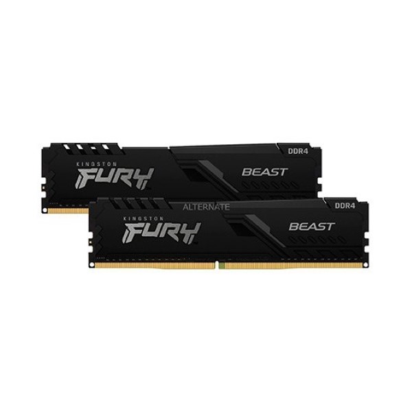 KINGSTON  DDR4 32GB 2X16GB 3200MHZ FURY BEAST BLACK