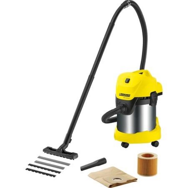 Kärcher multipurpose sucker WD 3 Premium, wet / dry vacuum cleaner (yellow / black)