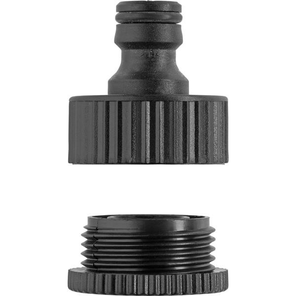 KÄRCHER TAP CONNECTION WITH G1 G3 - 4 REDUCER 2.645-007.0, TAP CONNECTOR BLACK, 26.5 MM 3-4 ", 33.3 MM G 1"