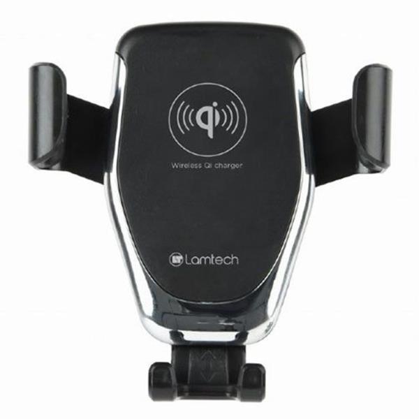 LAMTECH CAR PHONE HOLDER WITH QI WIRELESS CHARGER 10W