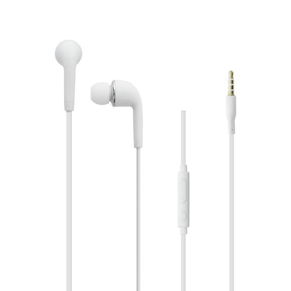 LAMTECH MOBILE EARPHONES WITH MIC WHITE