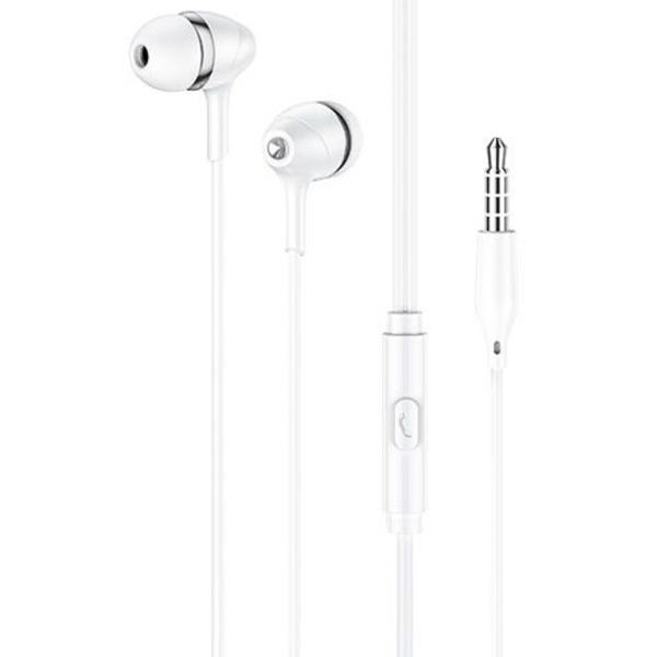 LAMTECH FASHIONABLE 3,5MM EARPHONES WITH MIC WHITE