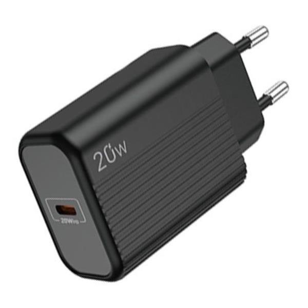 LAMTECH FAST CHARGER TYPE-C PD20W BLACK