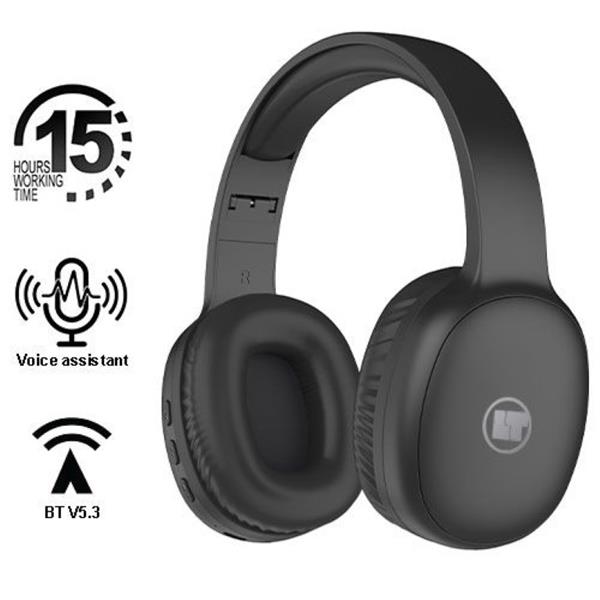 LAMTECH BT5.3 FOLDABLE HIGH FIDELITY HEADPHONES BLACK