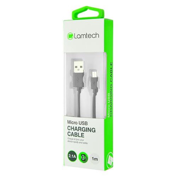 LAMTECH DATACABLE MICRO USB 1M BLACK