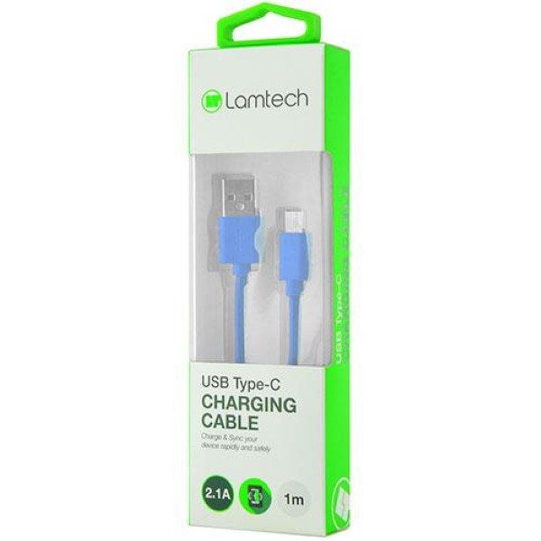 LAMTECH DATACABLE TYPE C 1M BLUE