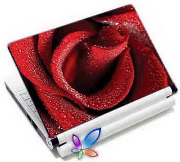 LAMTECH 9.2"-12.4" LAPTOP SKIN RED ROSE