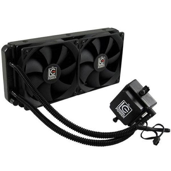 LC POWER CPU COOLER LIQUID FOR AMD AND INTEL CPU'S 2X120MM FAN