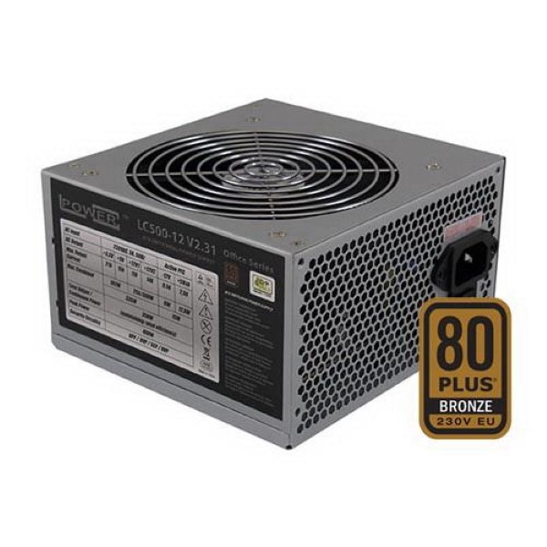 LC-POWER 80PLUS BRONZE V2,31 PSU 400W 120MM FAN APFC 1XPCIE 4XSATA SILVER