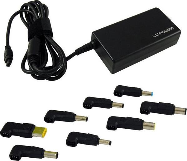 LC POWER 65W NOTEBOOK ADAPTER MULTI RANGE 18,5-20V-2-3,5A-8 TIPS
