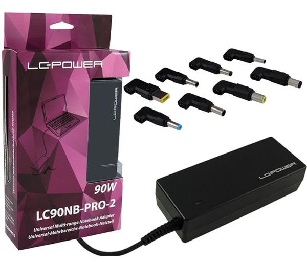 LC-POWER 90WATT UNIVERSAL MULTI-RANGE NOTEBOOK ADAPTER PRO SERIES